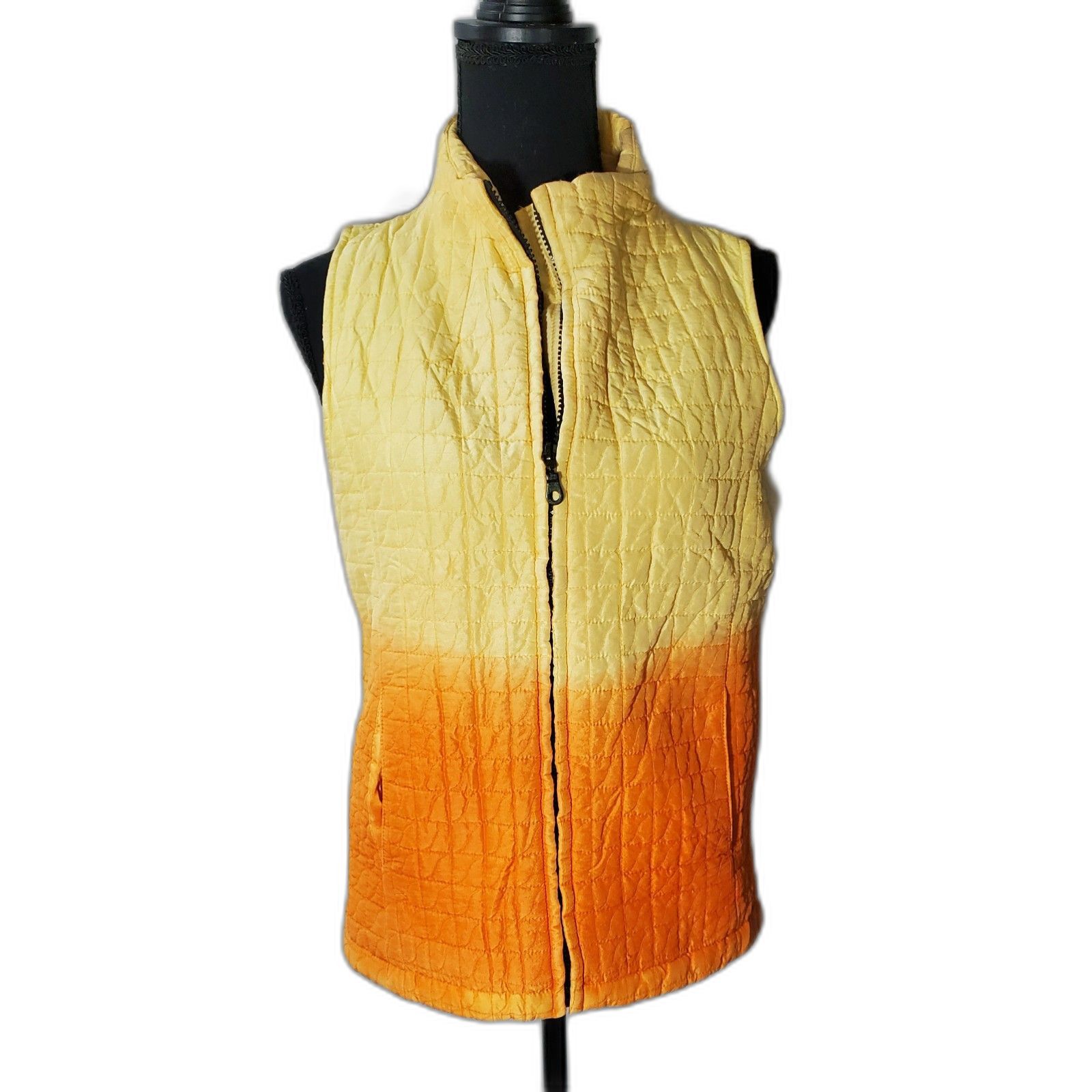 Kiko Comfort Womens Small Full Zip Vest 100 Silk Brand New 241